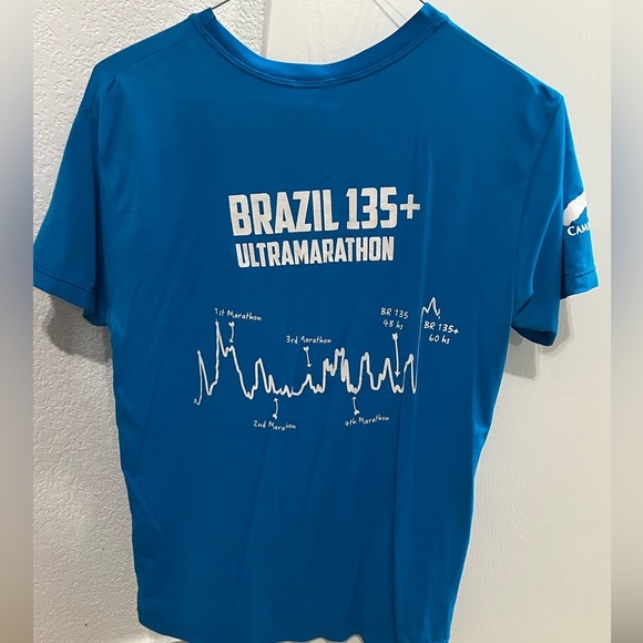 Blue Brazil 135 Ultramarathon T-Shirt - Picture 2 of 2